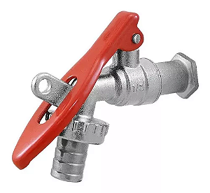 Torneira Esfera Jardim c/ Porta Cadeado